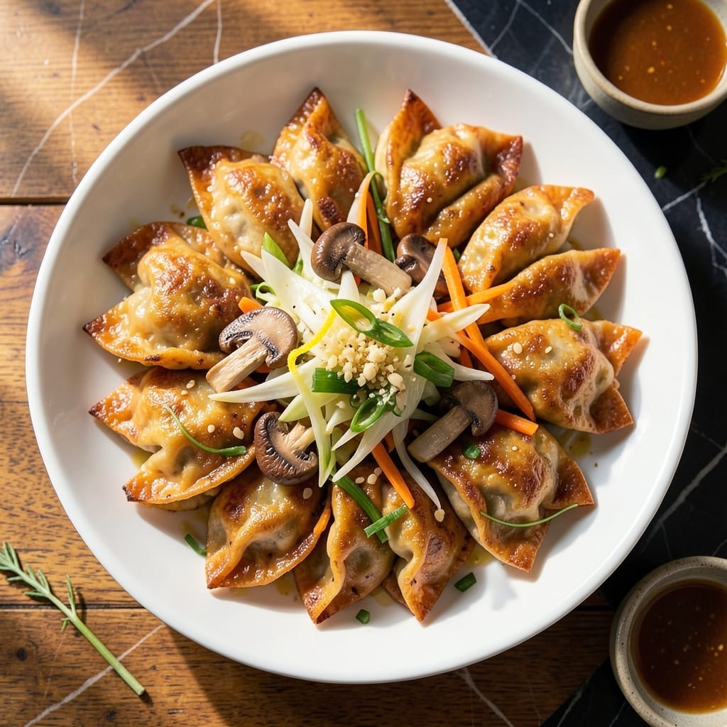 Veggie Pot Stickers Recipe: Crispy Bottoms With Savory Filling