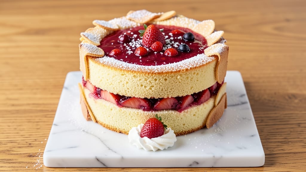2 Layer Strawberry Cake Recipe: Juicy Fruit Layers and Buttery Vanilla Swirls