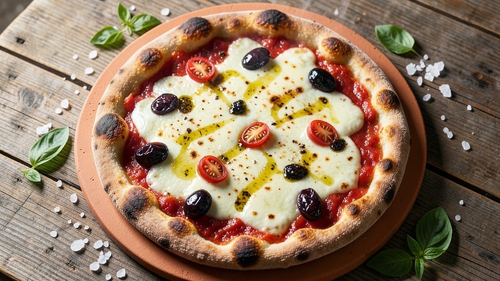 1727-Style Pizza Recipe: Wood-Fired Crust and Tomato-Basil Tradition