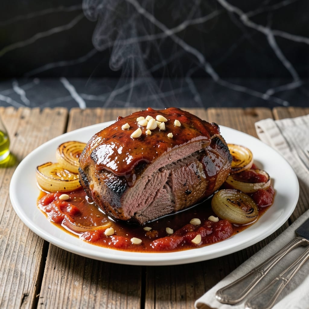 Barbecue Beef Roast Crock Pot Recipe: Smoky Hands-Off Simmer