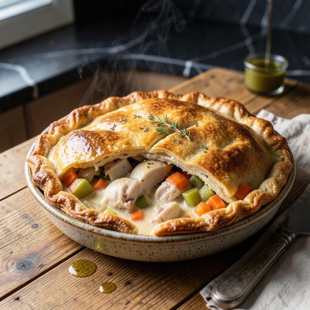 Centerville Chicken Pot Pie Recipe: Golden Crust Over Savory Homestyle Filling Centerville Chicken Pot Pie Recipe: Golden Crust Over Savory Homestyle Filling