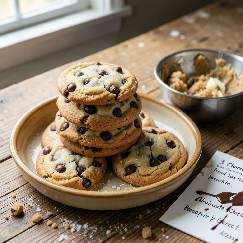 3 Chocolate Chip Cookie Recipe: Double-Batch Chewy Centers and Caramelized Edges