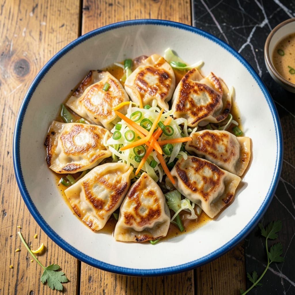 Vegetable Pot Stickers Recipe: Pan-Fried Crispy Bottoms With Savory Filling