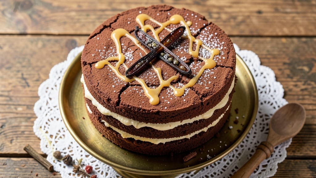 1930's Chocolate Cake Recipe: Vintage Richness With Vanilla Bean Swirls
