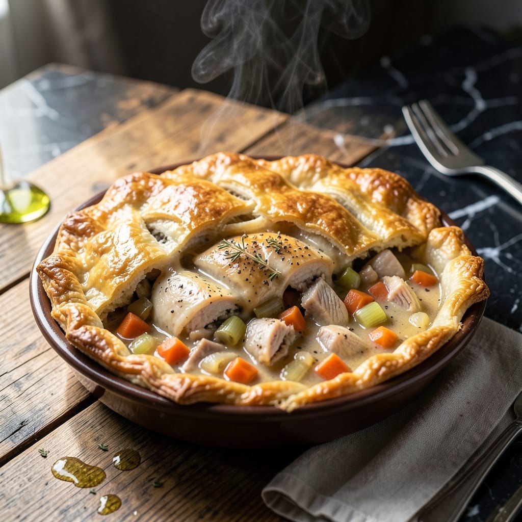 Turkey Pot Pie Recipe With Gravy: Savory Filling Under a Buttery Crust