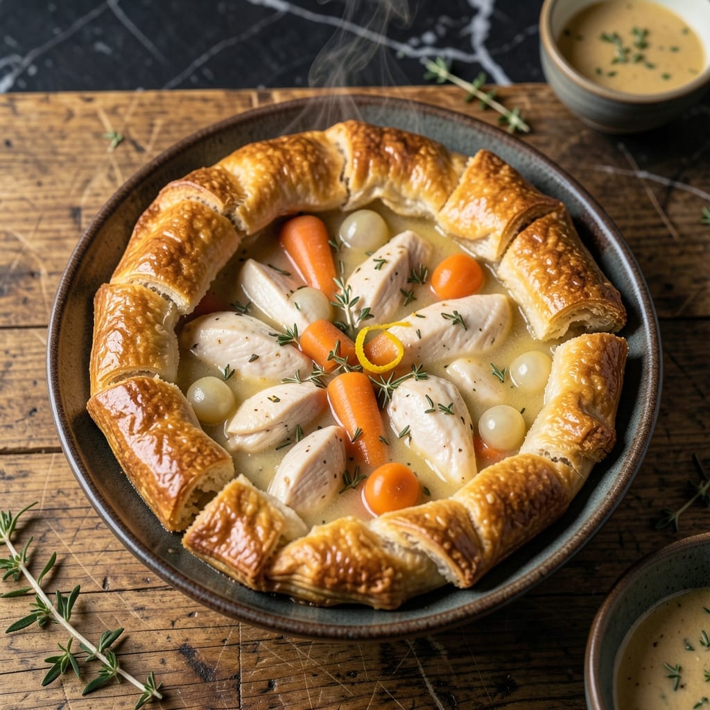 Low Sodium Chicken Pot Pie Recipe: Flaky Crust With Savory Herb Filling