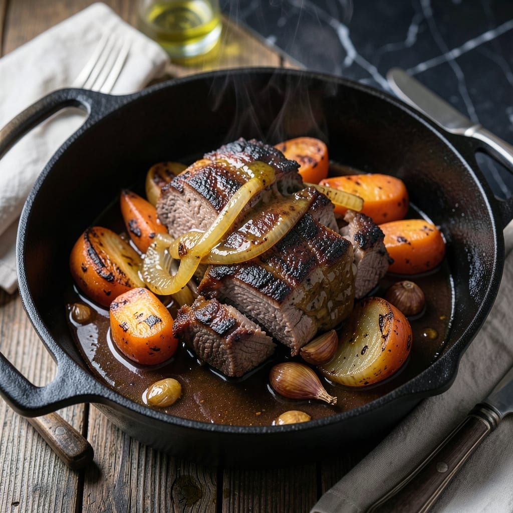 Spanish Pot Roast Beef Recipe: Smoky Paprika and Red Wine Depth