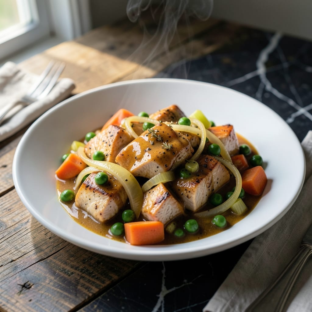 No Crust Chicken Pot Pie Recipe: Savory Filling Without the Bake No Crust Chicken Pot Pie Recipe: Savory Filling Without the Bake