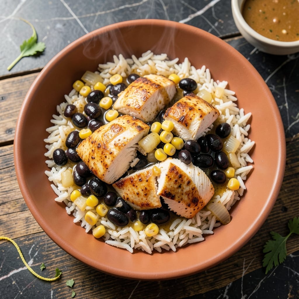 Instant Pot Chicken Burrito Bowl Recipe: Pressure-Cooked Tex-Mex In Minutes Instant Pot Chicken Burrito Bowl Recipe: Pressure-Cooked Tex-Mex In Minutes