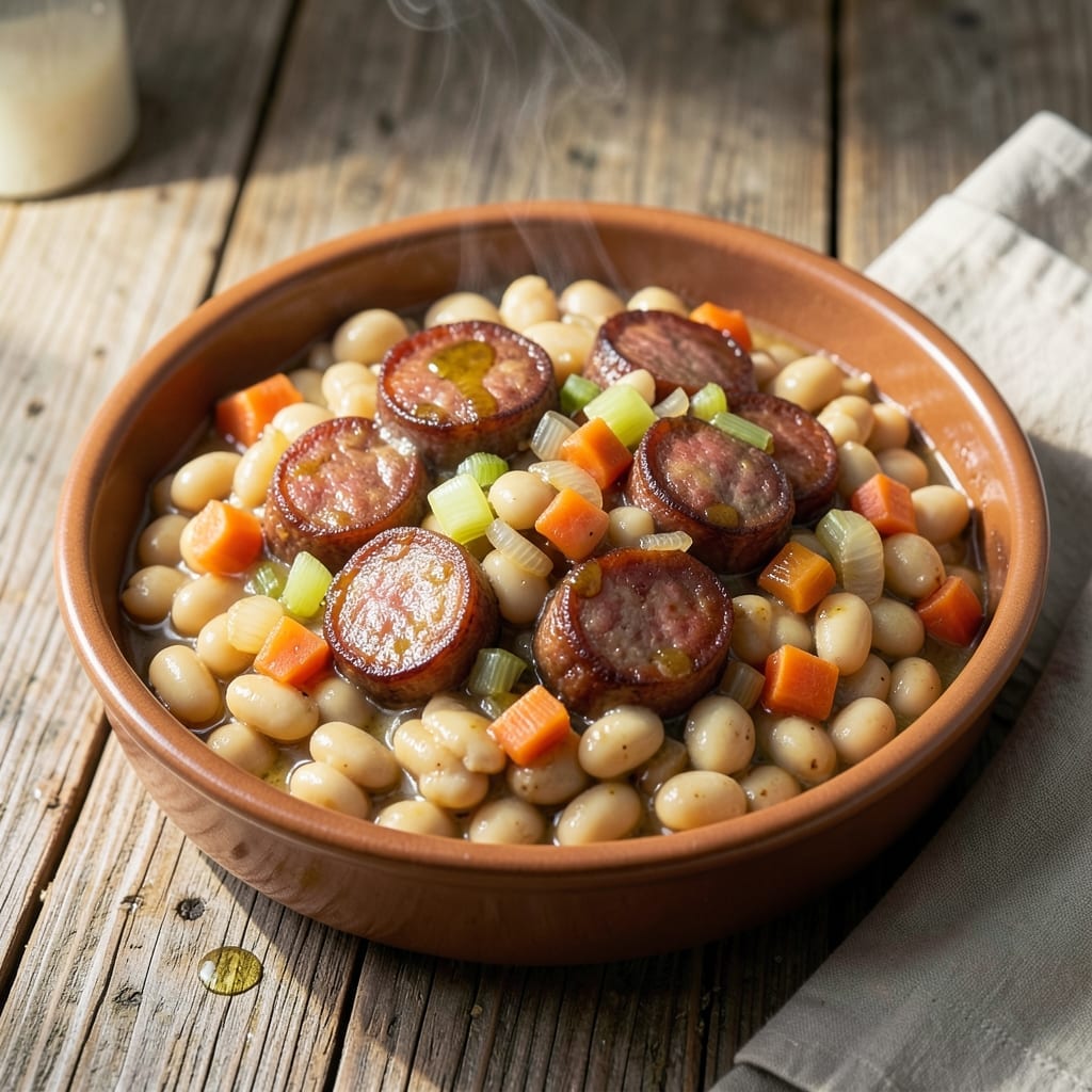 Instant Pot Cassoulet Recipe: White Bean and Sausage Rustic Stew