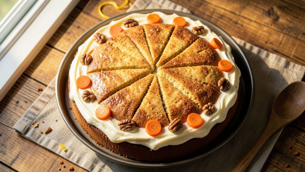12-Inch Carrot Cake Recipe: Walnut Streusel Crown and Cream Cheese Frosting Bliss