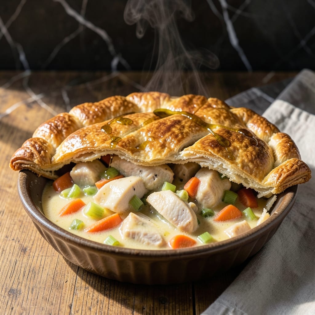 Chicken Pot Pie Recipe: Buttery Layers Over Creamy Chicken
