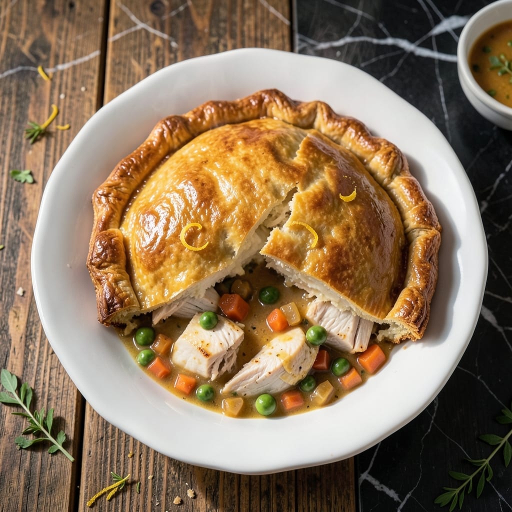 Crispy Chicken Pot Pie Recipe: Shatteringly Flaky Top Crust