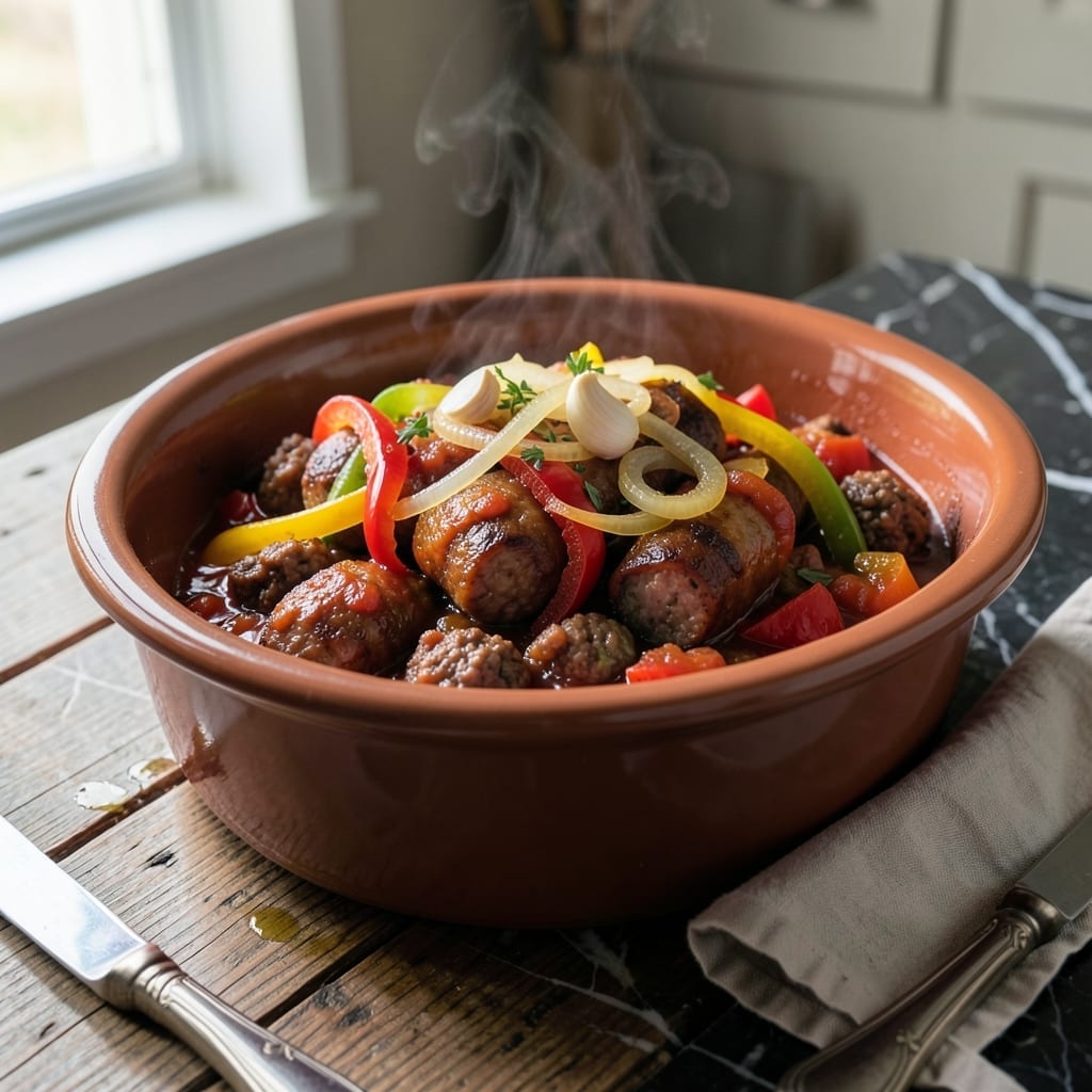 Italian Sausage and Peppers Crock Pot Recipe: Hands-Free Rustic Flavor Italian Sausage and Peppers Crock Pot Recipe: Hands-Free Rustic Flavor