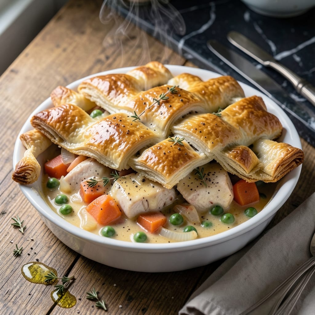 Nigella's Chicken Pot Pie Recipe: Buttery Crust with Herbed Cream Filling