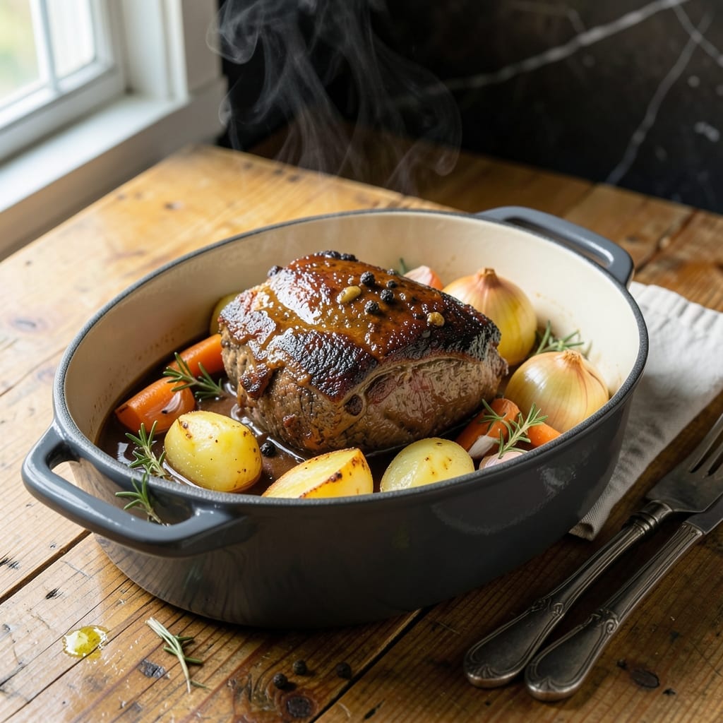 Awesome Pot Roast Recipe: Dutch Oven Slow Braised Comfort Awesome Pot Roast Recipe: Dutch Oven Slow Braised Comfort
