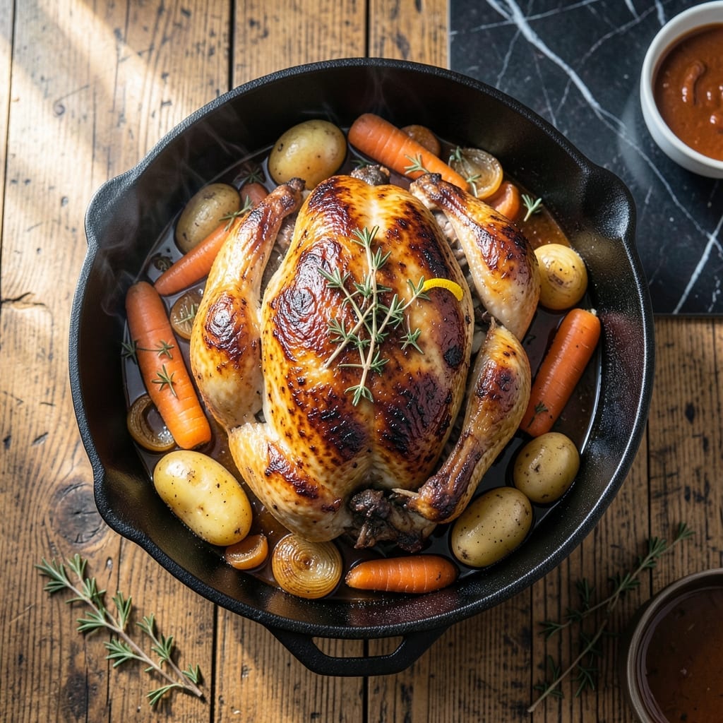 Whole Chicken Pot Roast Recipe: Herb-Crusted One-Pot Meal
