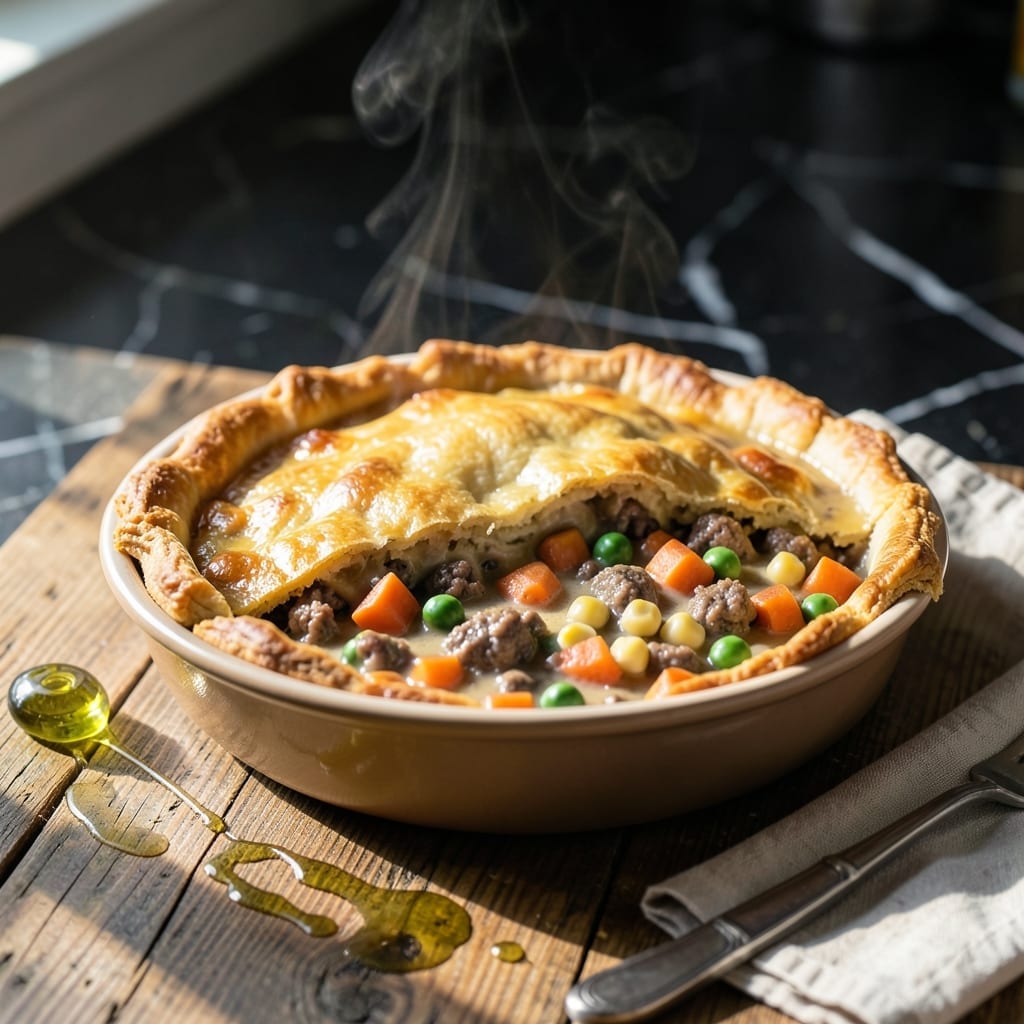 Bisquick Beef Pot Pie Recipe: Flaky Crust With Savory Beef Filling