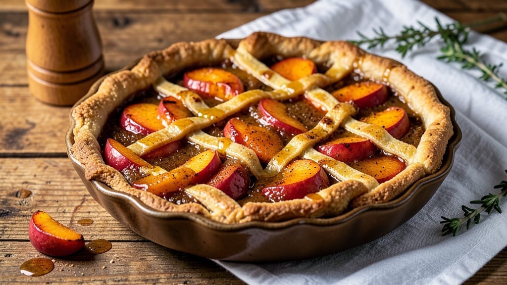 5 Star Peach Pie Recipe: Buttery Crust Meets Lattice-Laced Sweetness
