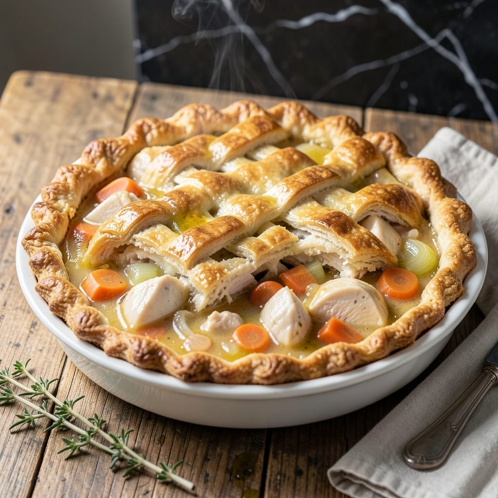 5 Star Chicken Pot Pie Recipe: Buttery Crust and Herb-Infused Filling