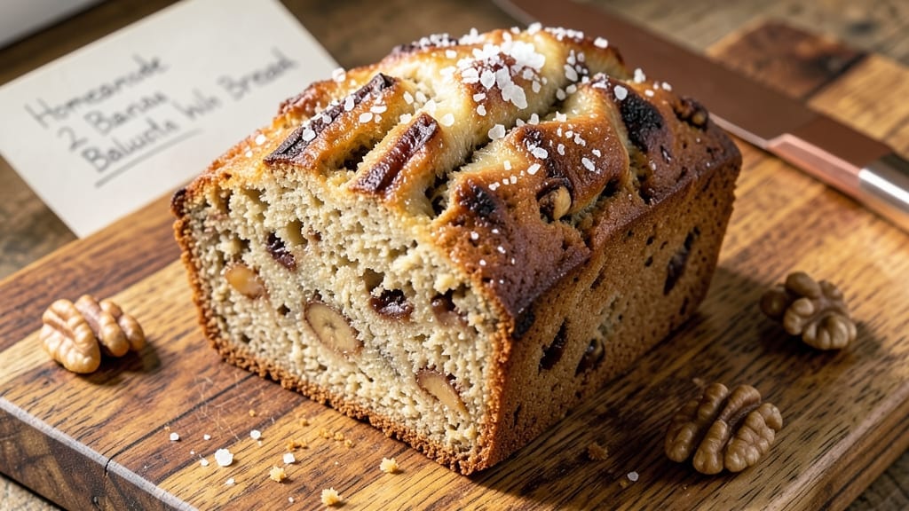2 Banana Walnut Bread Recipe: Nutty Streusel Swirls and Moist Crumb