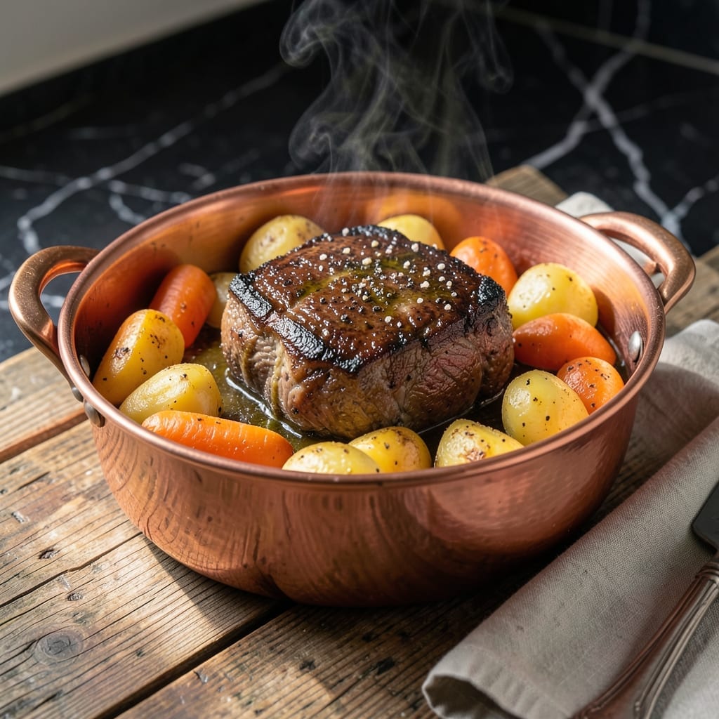 Copper Chef Pot Roast Recipe: Melt-In-Your-Mouth Beef With Carrots and Potatoes Copper Chef Pot Roast Recipe: Melt-In-Your-Mouth Beef With Carrots and Potatoes