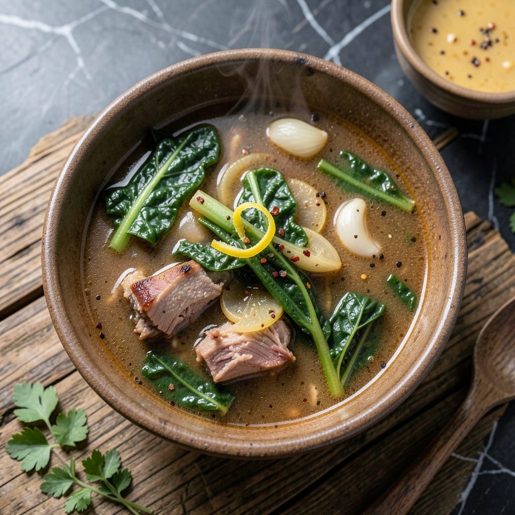 Pot Likkor Soup Recipe: Southern Greens-Infused Broth with Rich Tradition