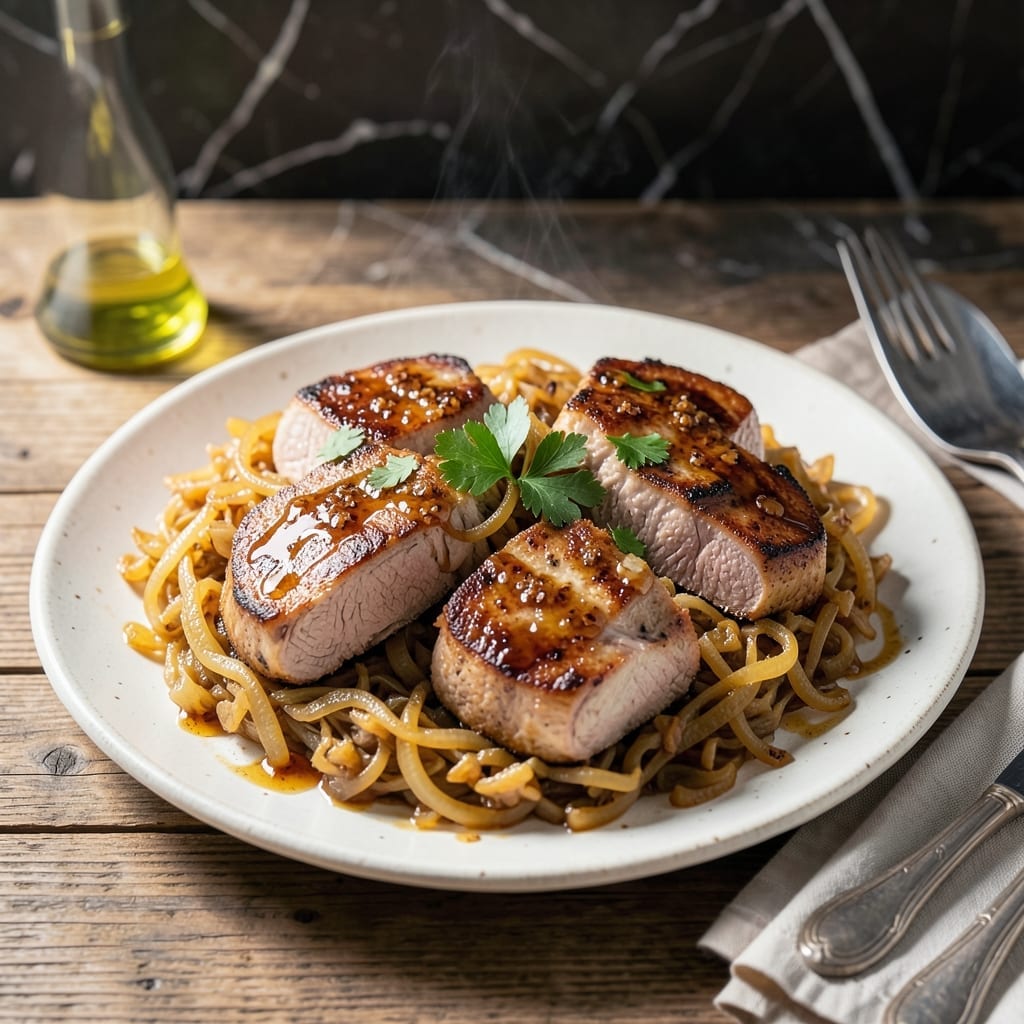 Instant Pot Pork Chops and Sauerkraut Recipe: Tangy Braised Tender Bites