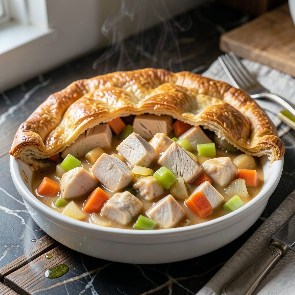 Cracker Barrel Chicken Pot Pie Copycat Recipe: Buttery Layers Hide a Savory Surprise