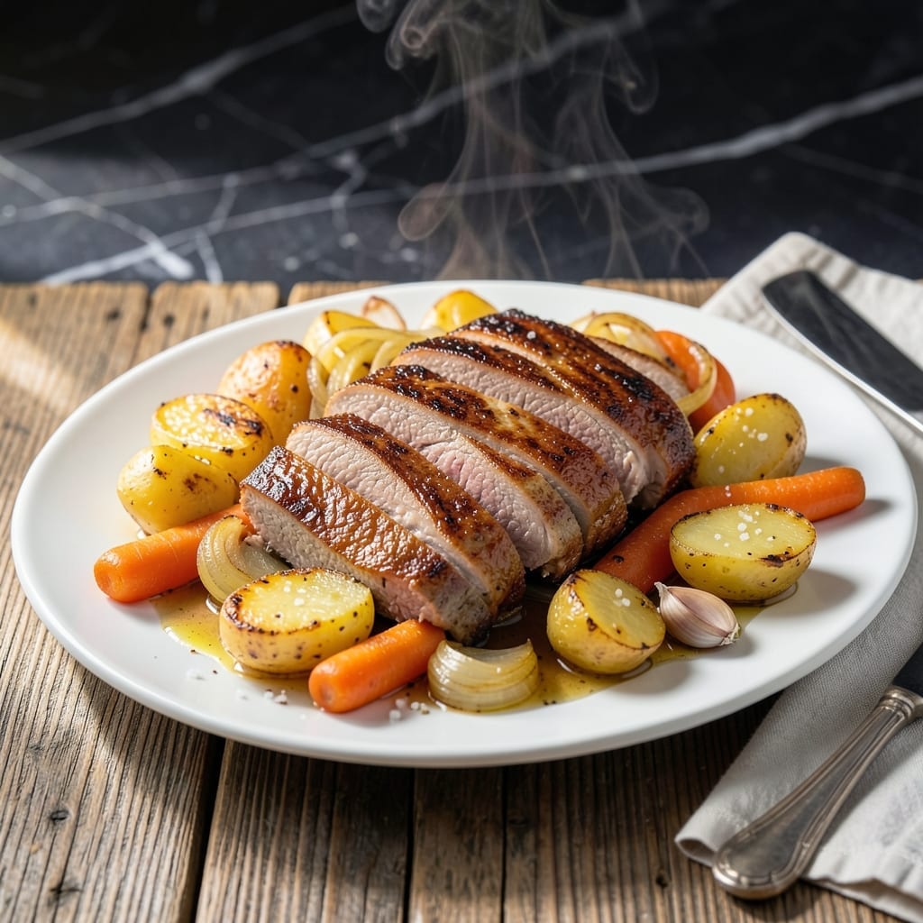 Instant Pot Pork Loin With Vegetables Recipe: Pressure-Cooked Tender Meal in One Pot