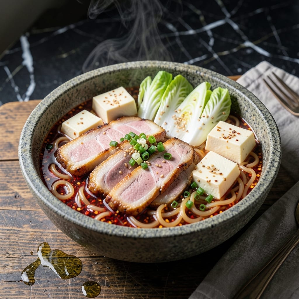 Korean Pork Hot Pot Recipe: Spicy Broth With Tender Meat and Veggies