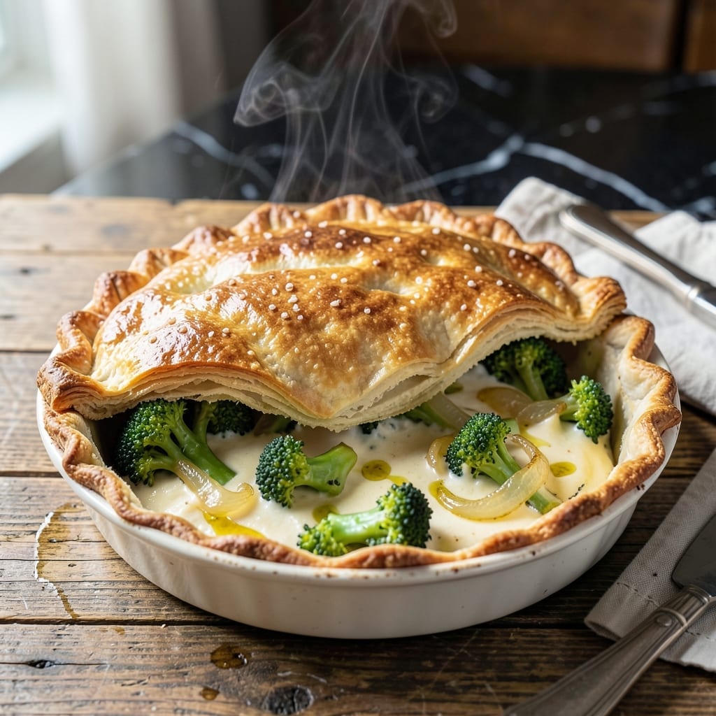 Broccoli Pot Pie Recipe: Savory Herb Filling with Golden Crust Broccoli Pot Pie Recipe: Savory Herb Filling with Golden Crust