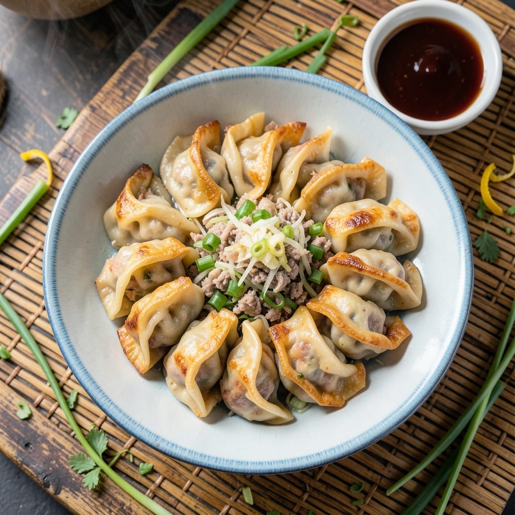 Chinese Pork Pot Stickers Recipe: Pan-Fried Crispy Bottoms With Juicy Fillings