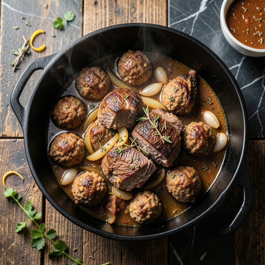 Meatball Pot Roast Recipe: Dutch Oven Comfort with Savory Depth
