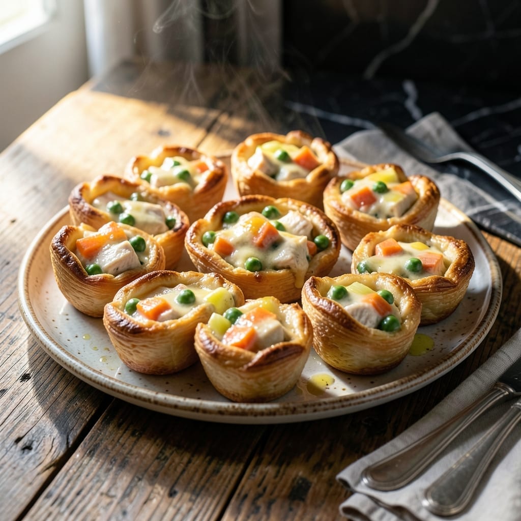 Pot Pie Bites Recipe: Flaky Pastry with Savory Fillings