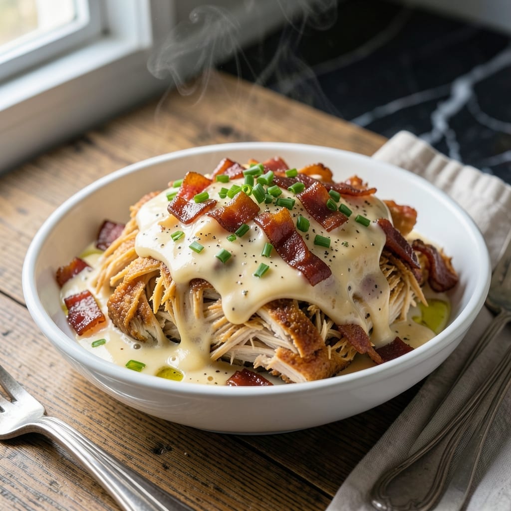 Crack Chicken Crock Pot Recipe: Cheesy Ranch and Bacon Delight