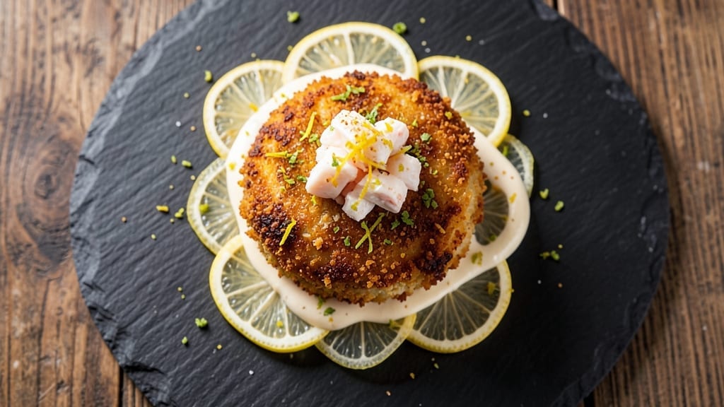 8 Ounce Crab Cakes Recipe: Golden Crust With Luminescent Crab Hearts