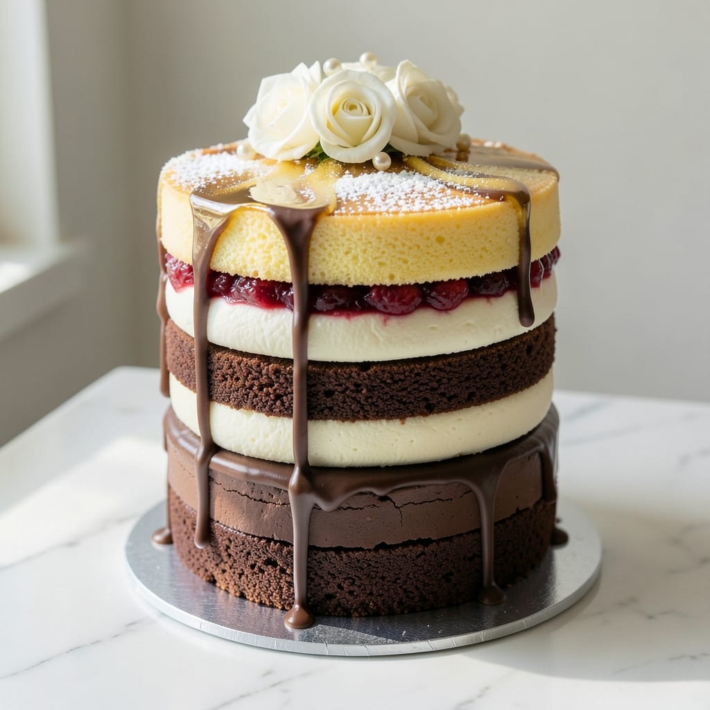 3 Layer Birthday Cake Recipe: Vanilla Bean Swirl and Chocolate Ganache Secrets