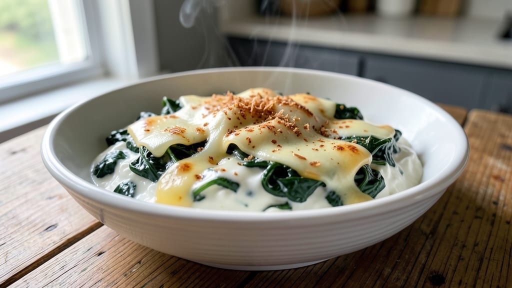 4 Cheese Spinach Dip Recipe: Warm, Melty Layers With Herbed Bread Crumb Topping