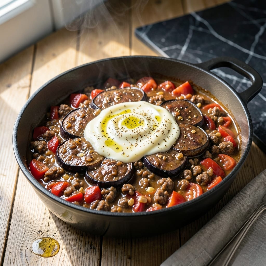 One Pot Moussaka Recipe: Layered Mediterranean Elegance