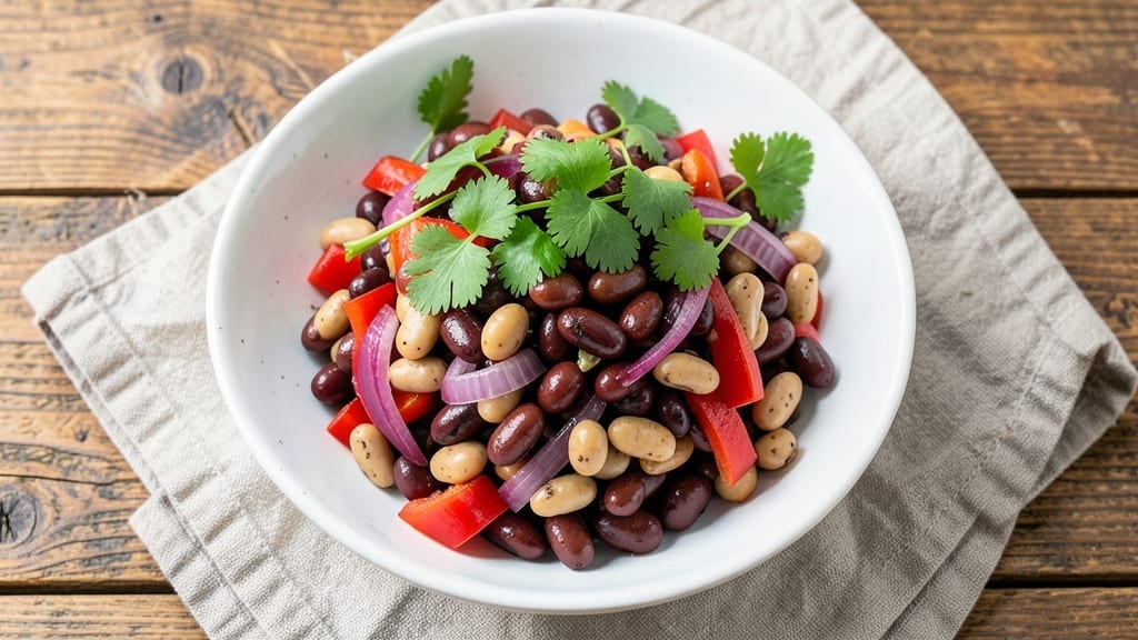 3 Bean Salad Recipe with Black Beans: Protein-Packed Crunch in 15 Minutes 3 Bean Salad Recipe with Black Beans: Protein-Packed Crunch in 15 Minutes