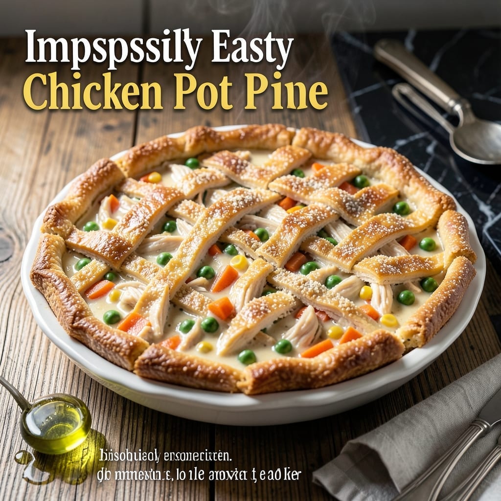Impossibly Easy Chicken Pot Pie Recipe: Bisquick Crust With Creamy Filling Impossibly Easy Chicken Pot Pie Recipe: Bisquick Crust With Creamy Filling