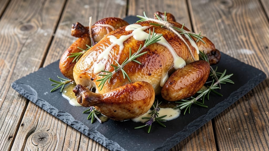 5 Pound Whole Roasted Chicken Recipe: Golden Crisp Skin and Juicy Pink Centers
