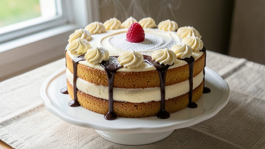 8 Round Cake Recipe: Layered Vanilla Bliss With Buttery Frosting