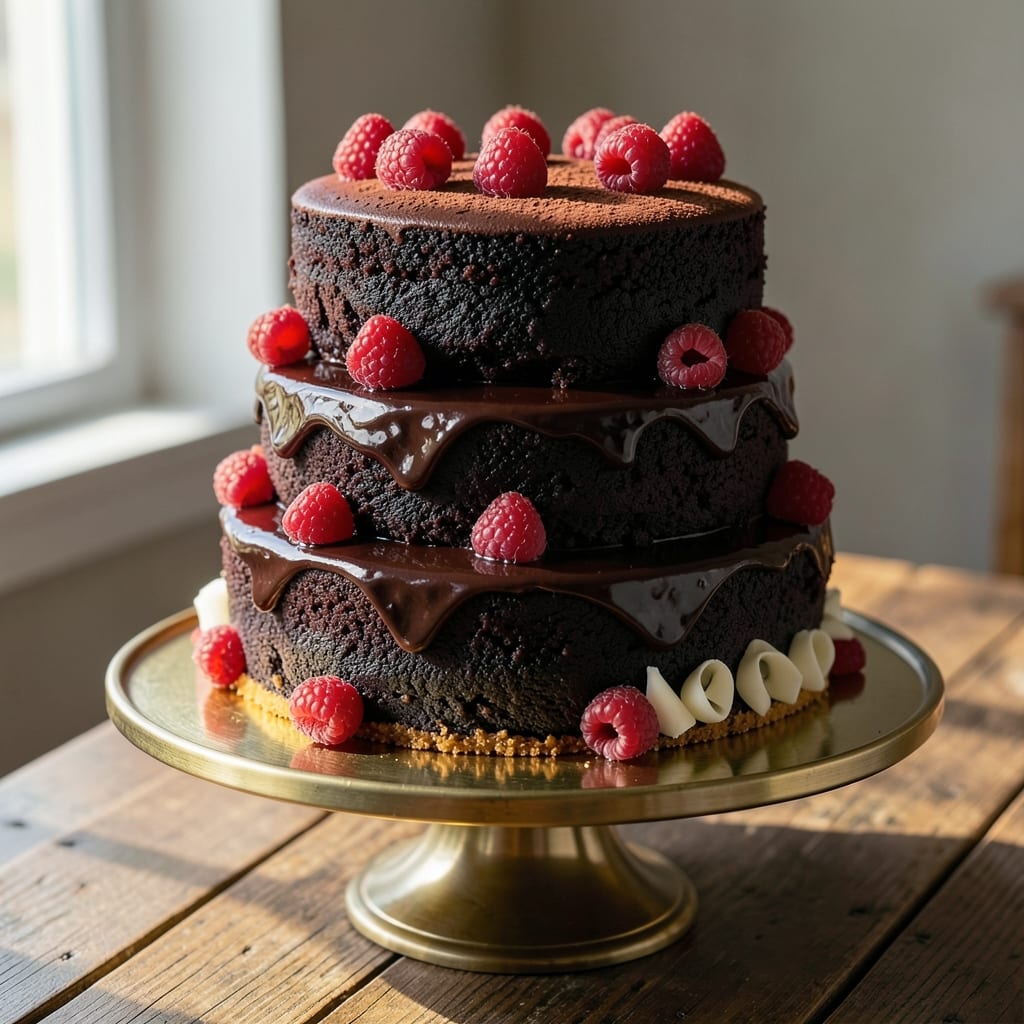 2-Kilogram Chocolate Cake Recipe: Moist Layers and Rich Ganache Drizzle