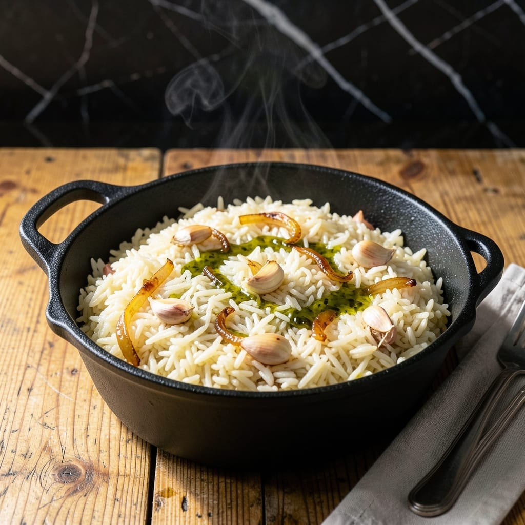 Pot Rice Recipe Veg: Fluffy Grains With Crispy Bottom