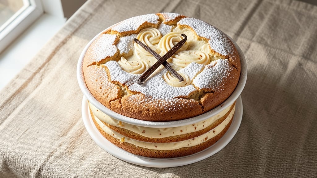 1kg Vanilla Cake Recipe: Moist Layers and Vanilla Bean Swirl Magic