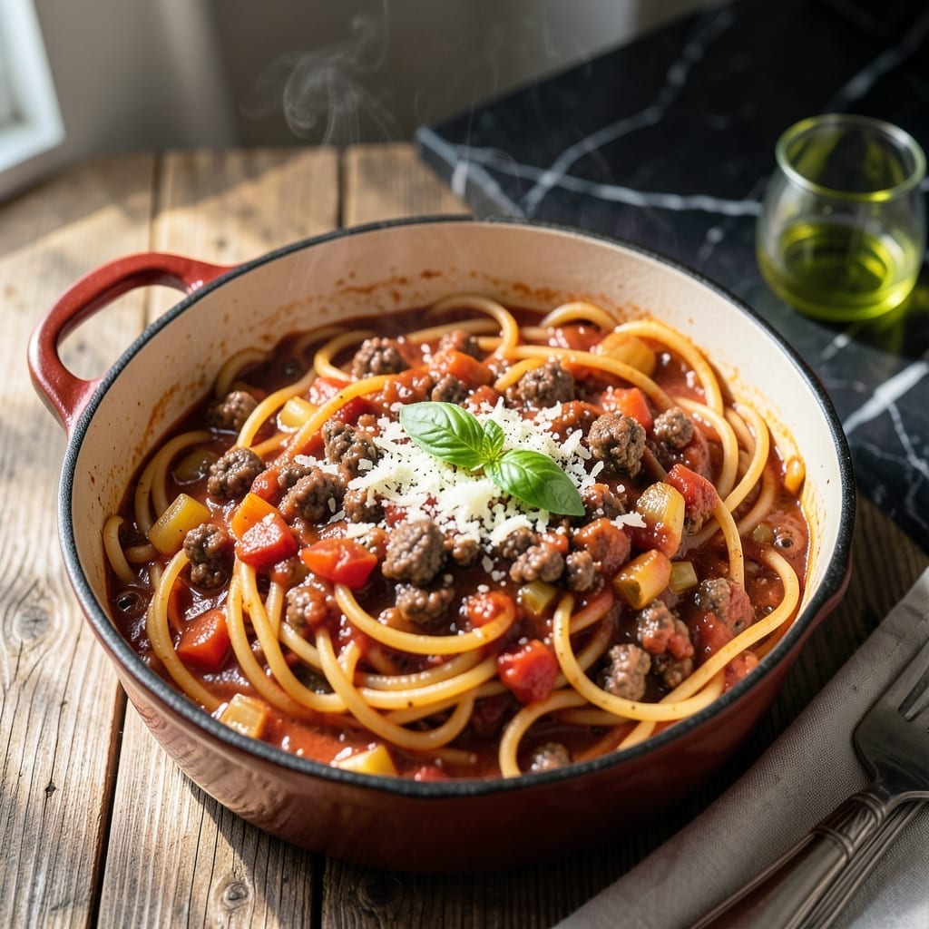 One Pot Bolognese Recipe: Deep Umami in a Single Vessel