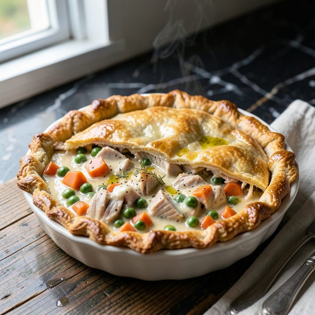 Leftover Turkey Pot Pie Recipe: Savory Filling in a Golden Crust Leftover Turkey Pot Pie Recipe: Savory Filling in a Golden Crust