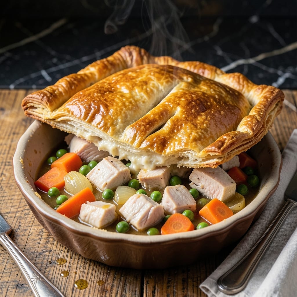 Non Dairy Turkey Pot Pie Recipe: Dairy-Free Comfort in a Golden Crust